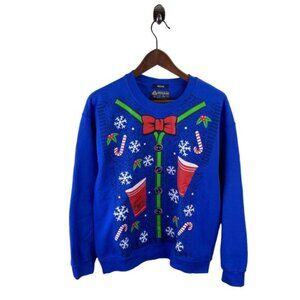 American Rag Ugly Christmas Sweater Solo Cup Sweatshirt M